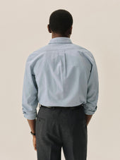 Blue End-On-End Wornwell One Pocket Shirt
