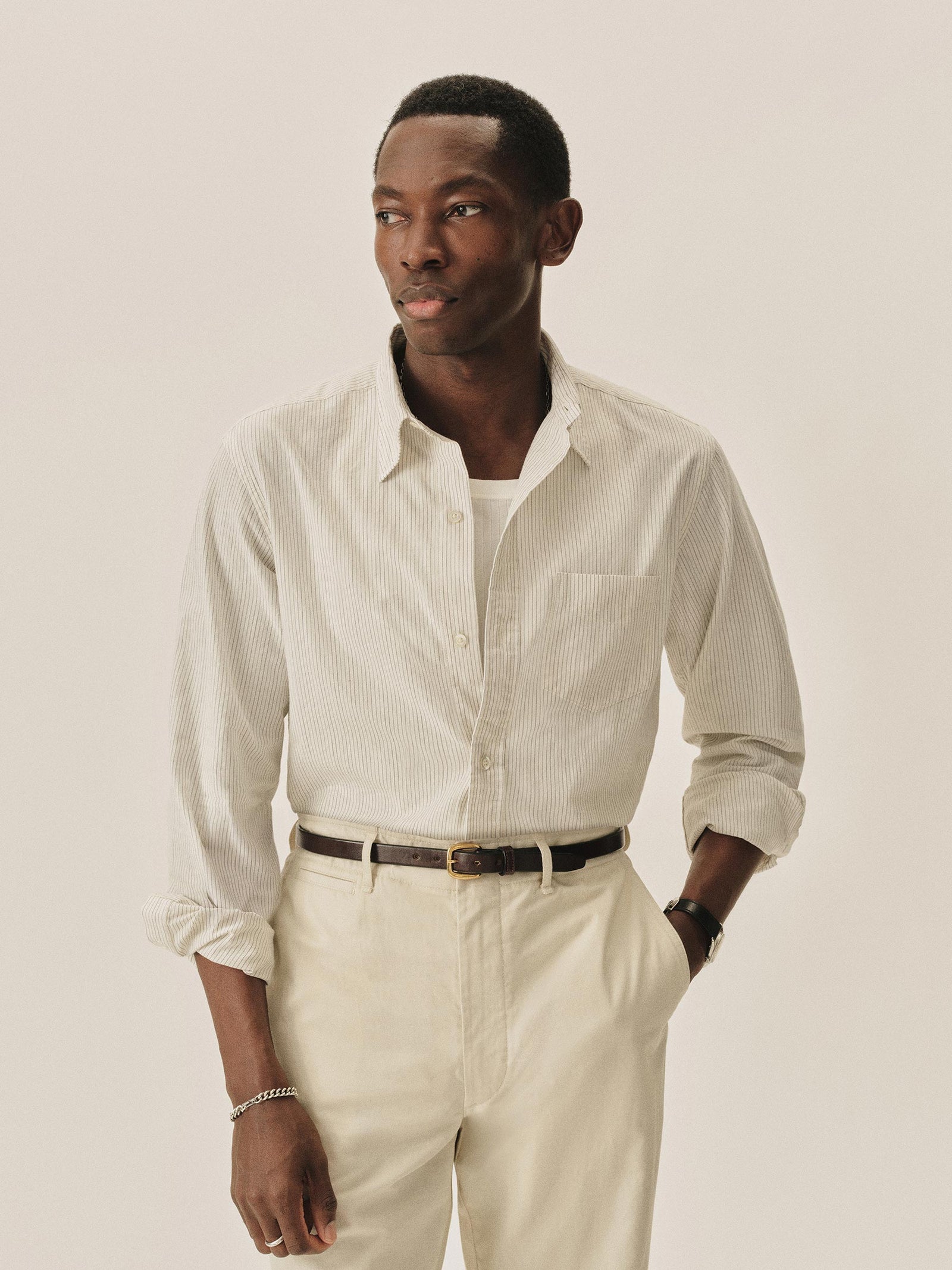 Bradbury Stripe Wornwell One Pocket Shirt