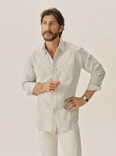 Windowpane Plaid Wornwell One Pocket Shirt