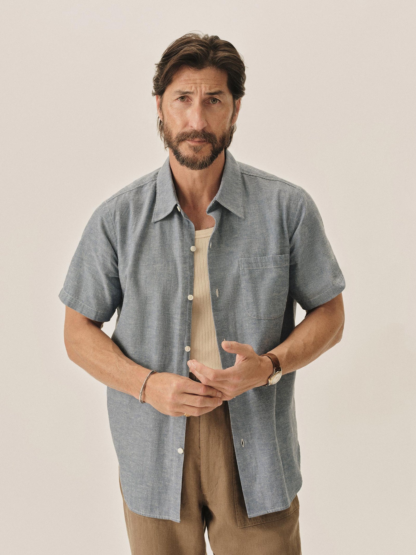 Breeze Cotton Linen S S Shirt