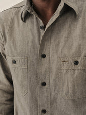 Oatmeal Jaspe Big Yank X Buck Mason 2-Pocket Ventilated Work Shirt