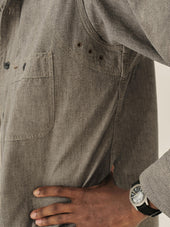 Oatmeal Jaspe Big Yank X Buck Mason 2-Pocket Ventilated Work Shirt