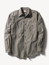 Oatmeal Jaspe Big Yank X Buck Mason 2-Pocket Ventilated Work Shirt
