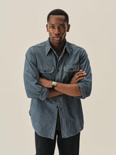 Blue Jaspe Big Yank X Buck Mason Classic Work Shirt
