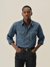 Blue Jaspe Big Yank X Buck Mason Classic Work Shirt