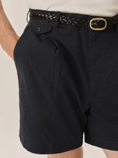 6 1 4 Lightweight Seersucker Carry On Pleated Short