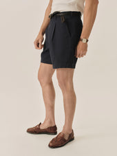 6 1 4 Lightweight Seersucker Carry On Pleated Short