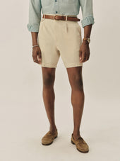 6 Lightweight Seersucker Carry On Pleated Short