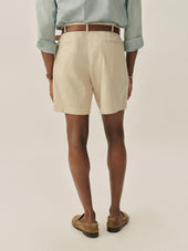 6 Lightweight Seersucker Carry On Pleated Short