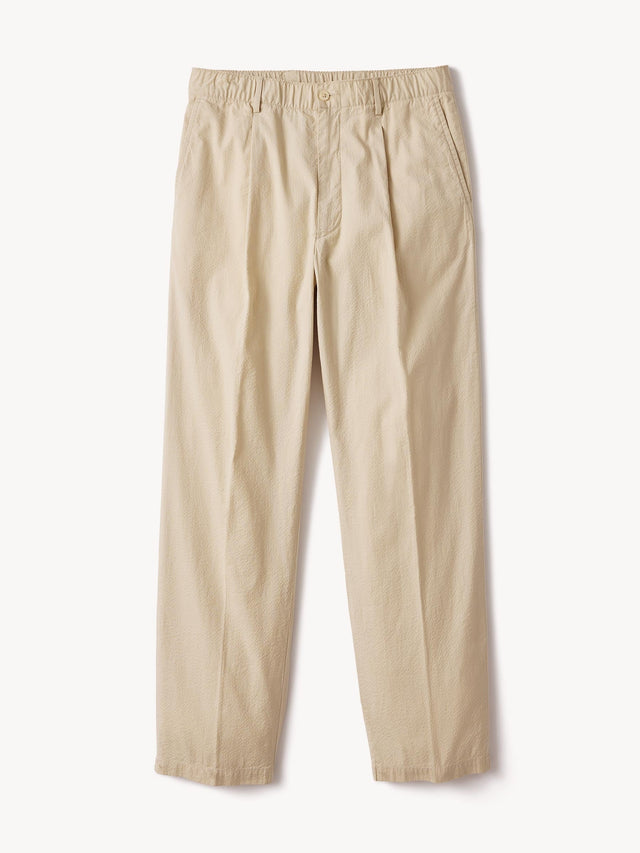Natural Pinstripe Lightweight Seersucker Romeo Pant