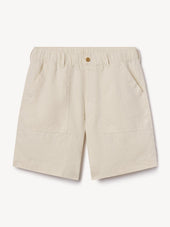 Worn White Loomed Linen OG-107 Fatigue Short