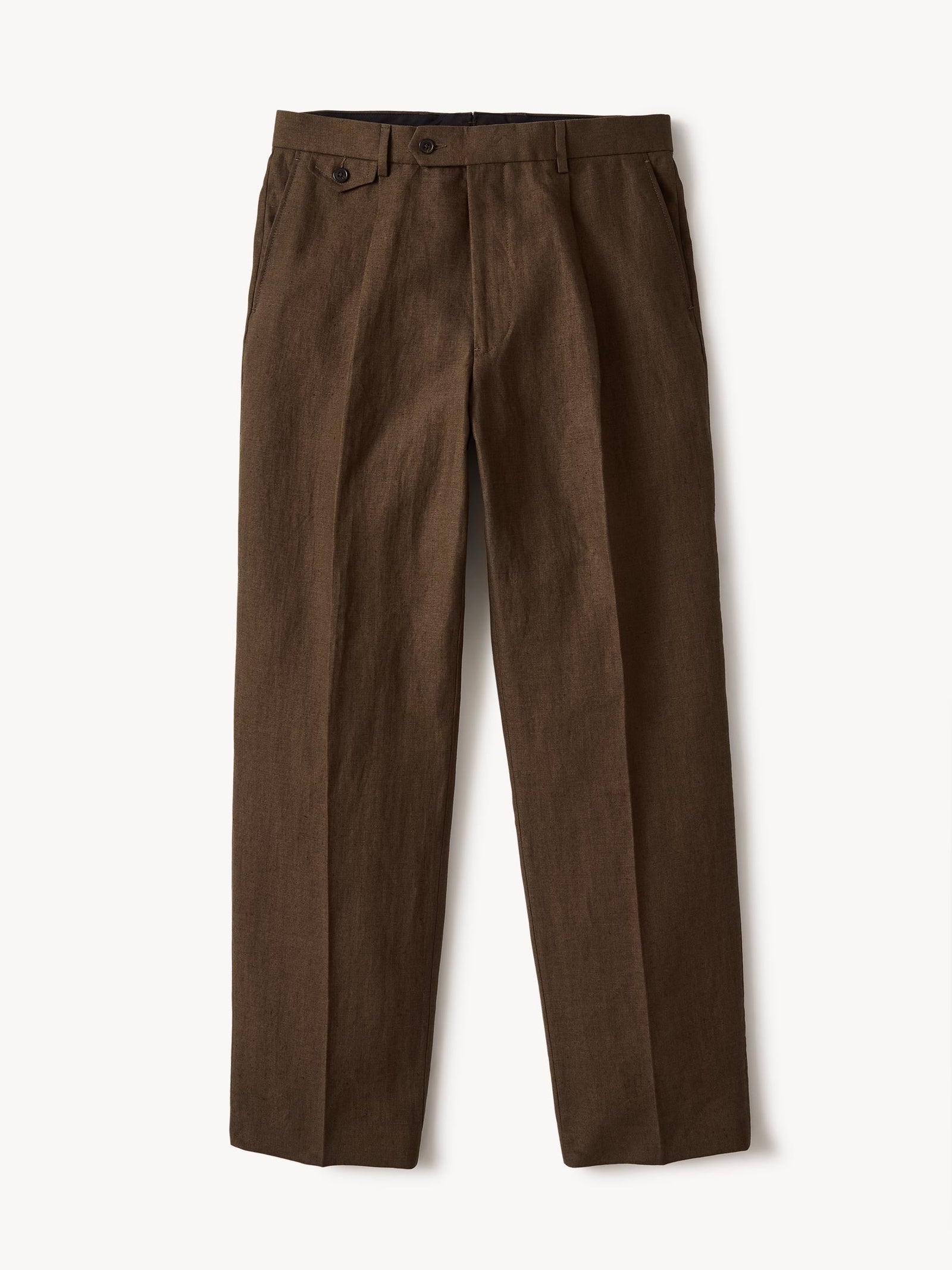 Irish Linen Hollywood Pleated Trouser
