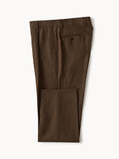 Irish Linen Hollywood Pleated Trouser