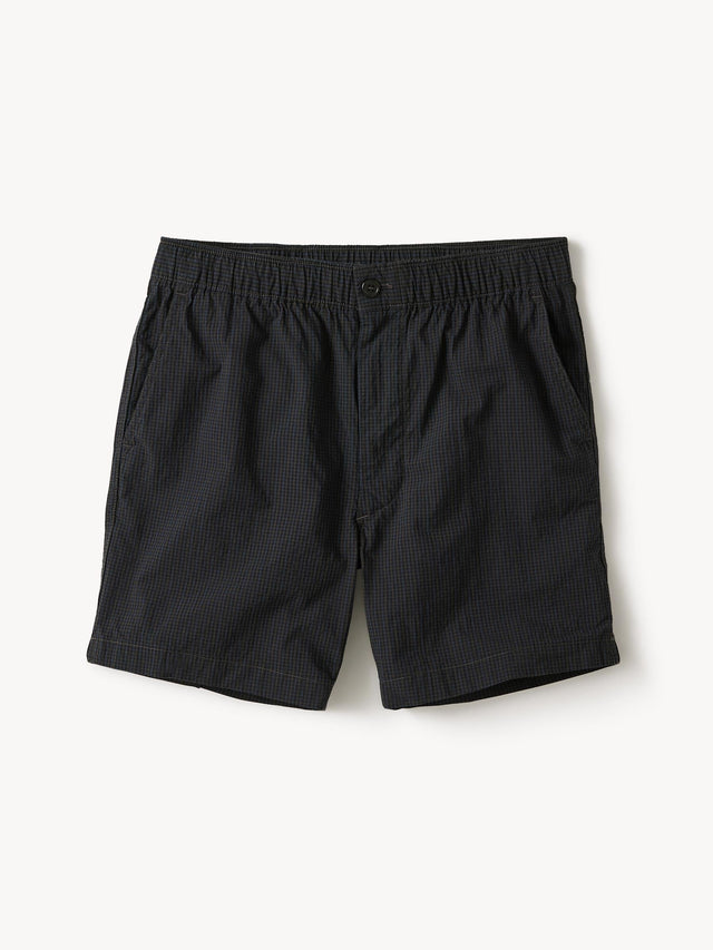 Navy Check 6\" Deck Short