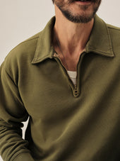 Jungle Green Venice Wash Welterweight Quarter Zip