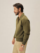 Jungle Green Venice Wash Welterweight Quarter Zip