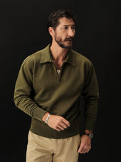 Jungle Green Venice Wash Welterweight Quarter Zip
