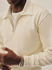 White Welterweight Quarter Zip
