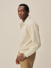 White Welterweight Quarter Zip