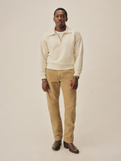 White Welterweight Quarter Zip