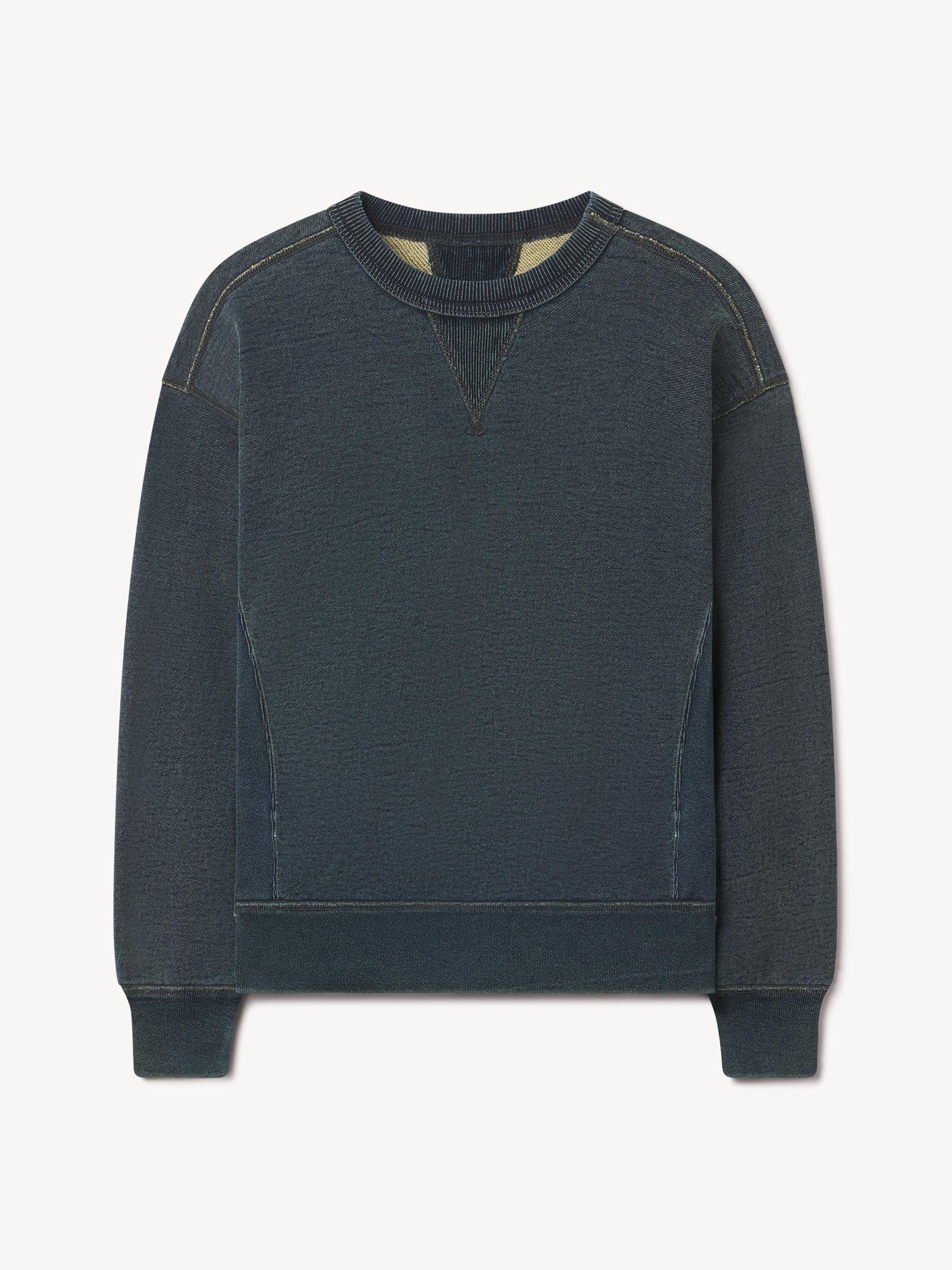 Double Loopback Double V Crew Sweatshirt