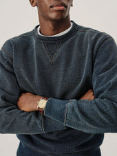 Double Loopback Double V Crew Sweatshirt