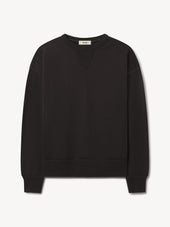 Black Sunfade Welterweight Double V Crew Sweatshirt