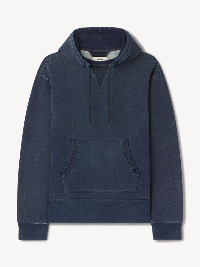 D037 Double Indigo Loopback Afterhood Sweatshirt