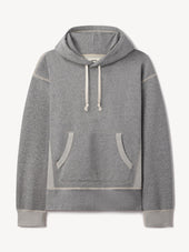 Two Tone Heather Grey Welterweight Hooded Sweatshirt