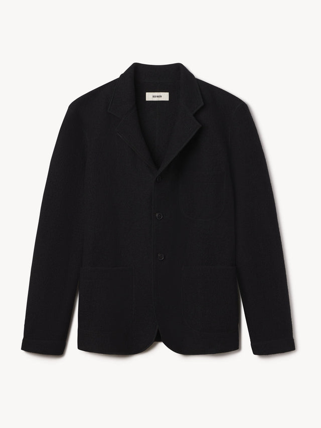 Black Felted Chore Coat