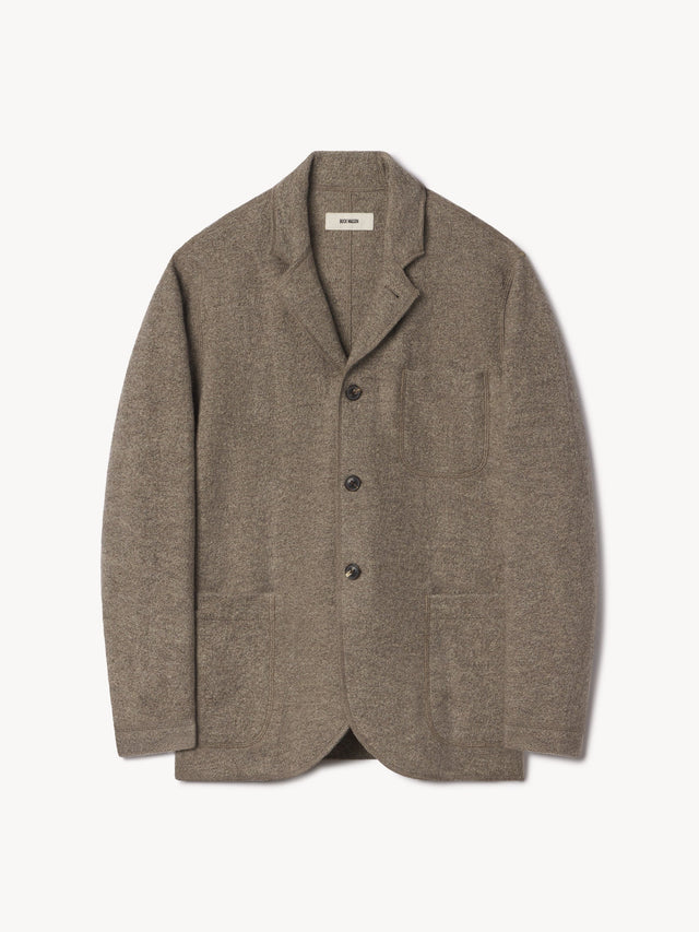 Heather Stone Felted Chore Coat