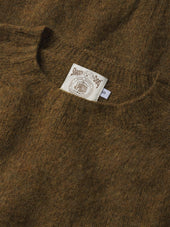 J.Press × Buck Mason Dark Olive Shaggy Dog Sweater