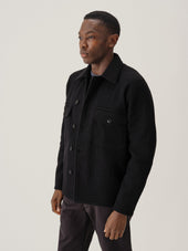 Black Felted Field Shirt