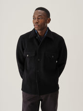 Black Felted Field Shirt