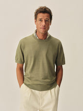 Dried Olive Avalon Knit Classic Tee