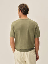 Dried Olive Avalon Knit Classic Tee