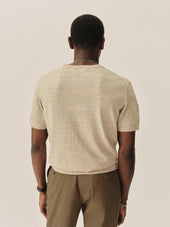 Heather Flax Avalon Knit Classic Tee