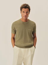 Yuma Hemp Rib Knit Pocket Tee