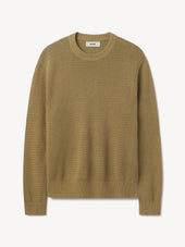 Golden Khaki Rope-Knit Yuma Hemp Crew