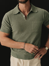 Cotton Loop Terry Polo