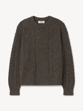 Timber Irish Donegal Wool Cable Crew
