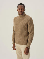 Brimstone Irish Donegal Wool Turtleneck