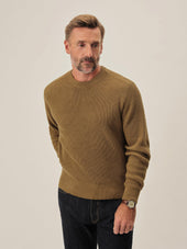 British Khaki Seafarer Cotton Rib Crew