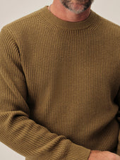 British Khaki Seafarer Cotton Rib Crew