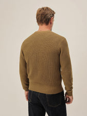 British Khaki Seafarer Cotton Rib Crew