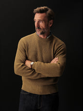 British Khaki Seafarer Cotton Rib Crew