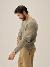 Dusty Sage Seafarer Cotton Rib Crew
