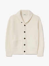 Natural California Cashmere Shawl Cardigan