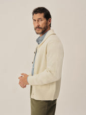 Natural California Cashmere Shawl Cardigan
