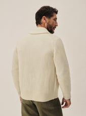 Natural California Cashmere Shawl Cardigan